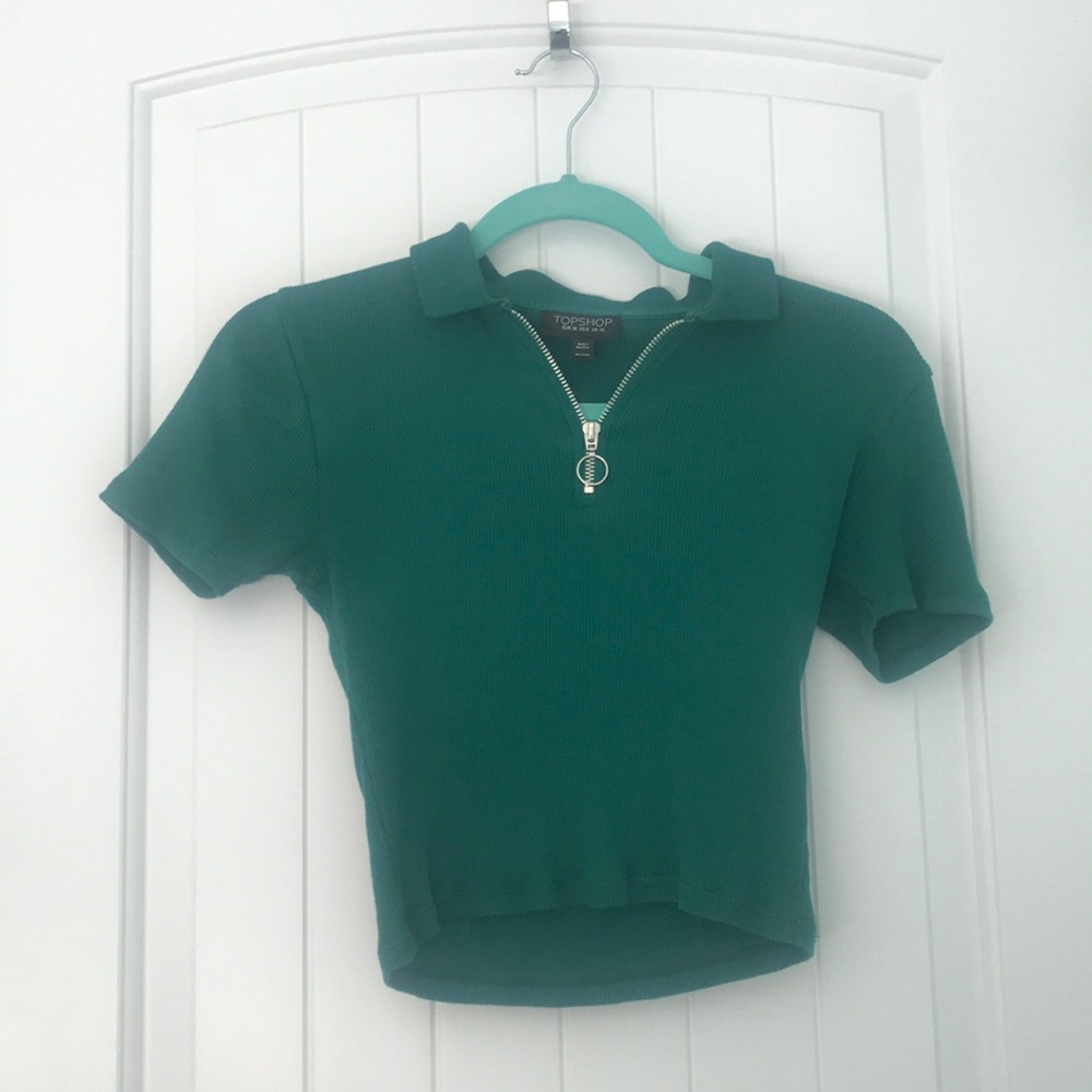Olivia Green Collared Tshirt